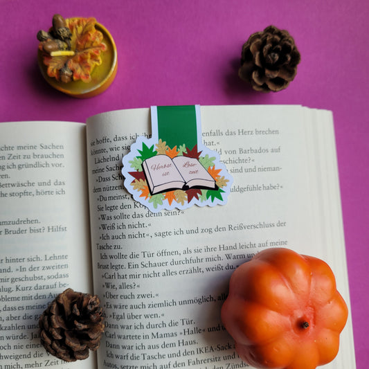 Magnet-Lesezeichen "Herbst ist Lesezeit"