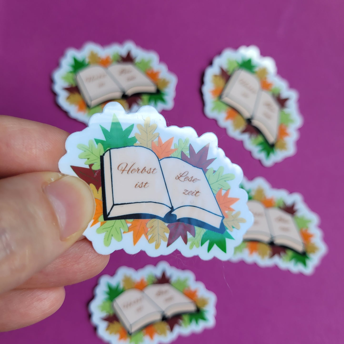 Sticker „Herbst ist Lesezeit"