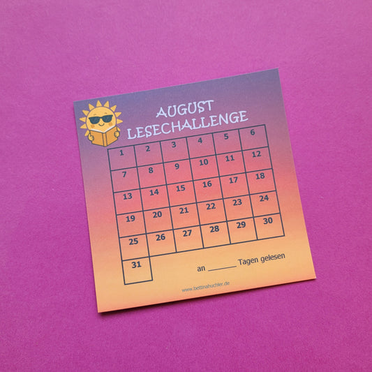 Lesetracker "August Lesechallenge"