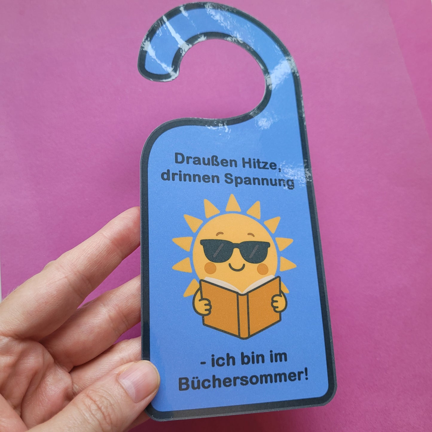Türschild "Büchersommer"