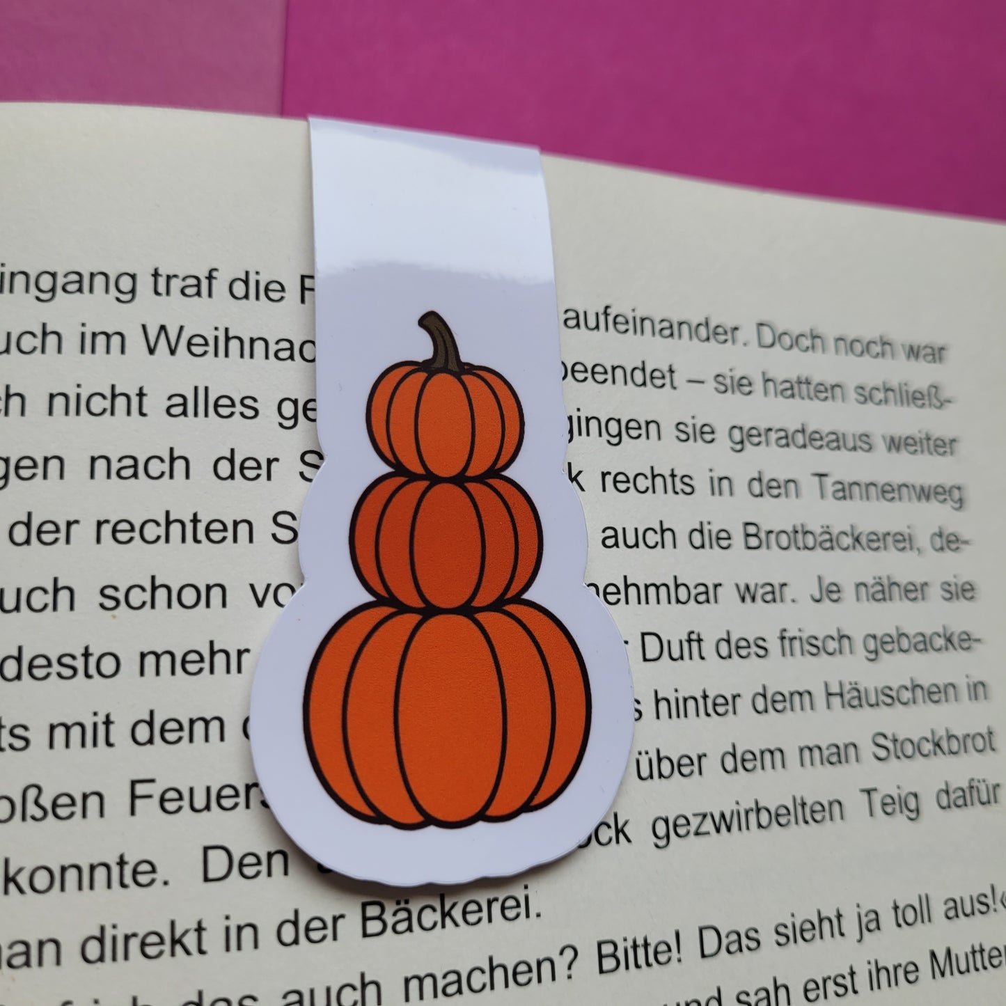 Magnet-Lesezeichen „Kürbisturm“