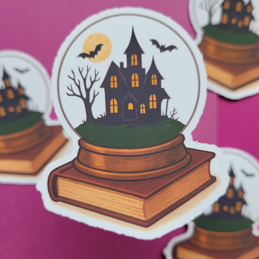 Sticker „Spukhaus in der Schneekugel"