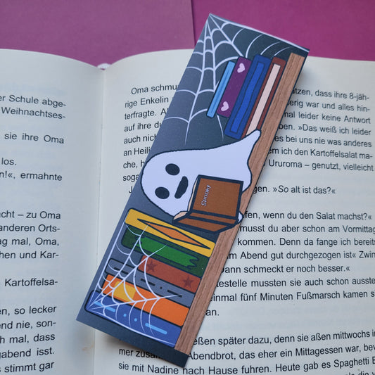 Standard-Lesezeichen „Halloweenbücherregal“