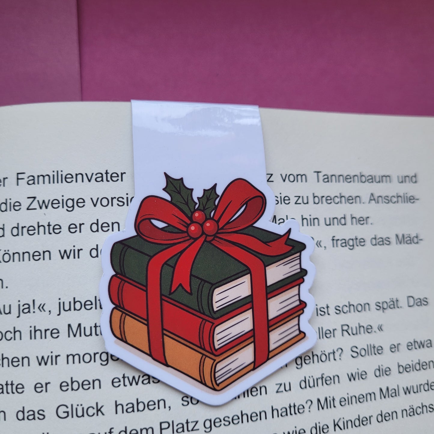 Magnet-Lesezeichen „Buchgeschenk“