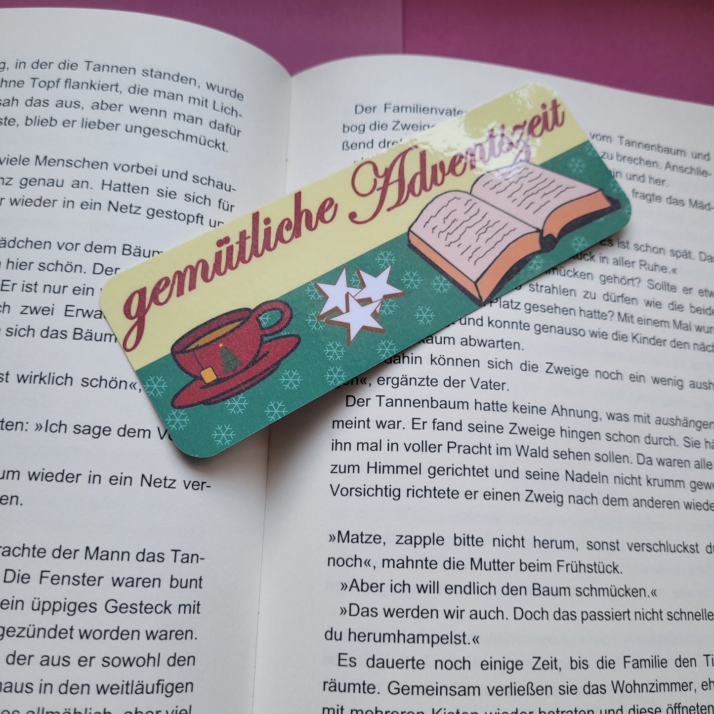 Standard-Lesezeichen „gemütliche Adventszeit“