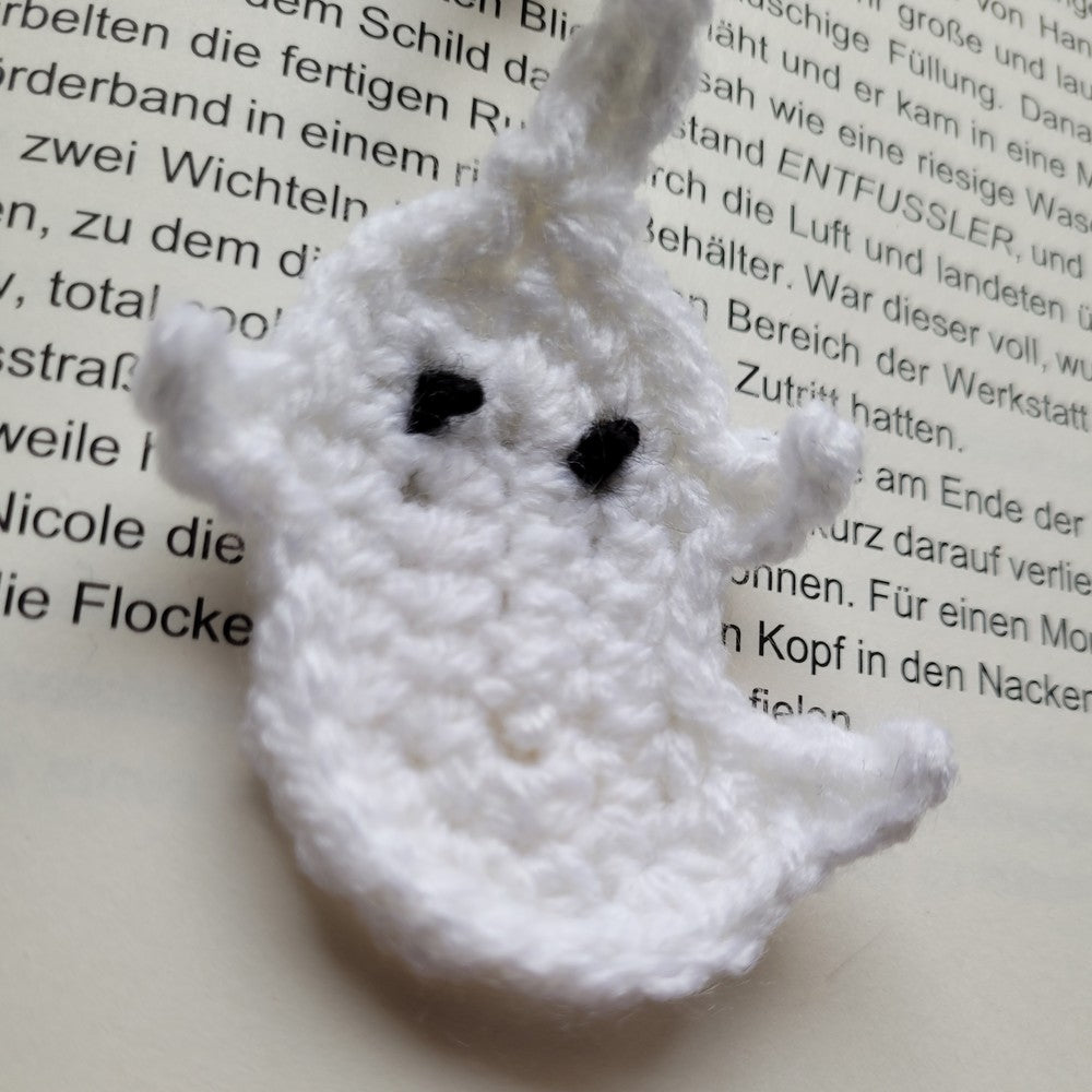 Häkel-Lesezeichen „Geist“ 👻