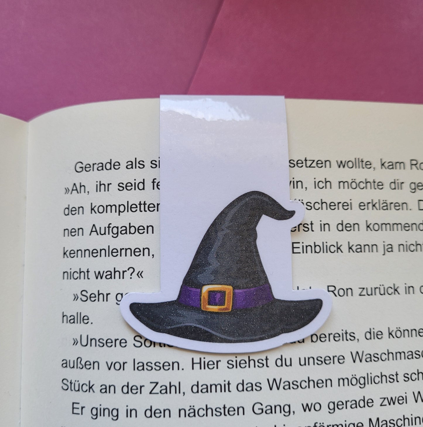 Magnet-Lesezeichen „Hexenhut“ 🧙♀️📖✨