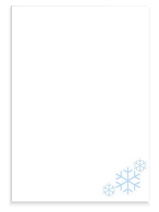 Notizblock A6 »Schneeflocke«