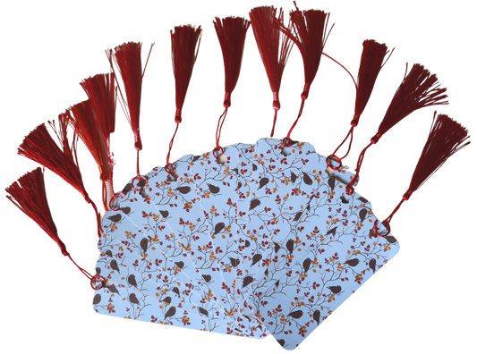 Unikat-Lesezeichen "Vögel im Herbst"