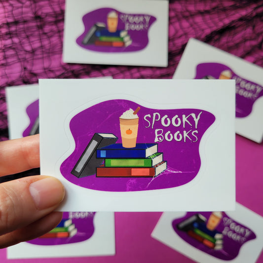 Sticker „SPOOKY BOOKS"