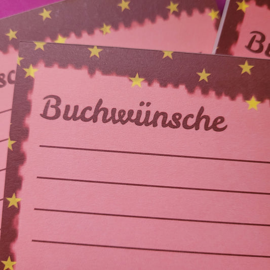 Notizblock A5 "Buchwünsche"