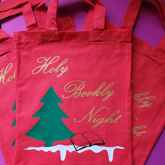 Buchbeutel "Holy Bookly Night"