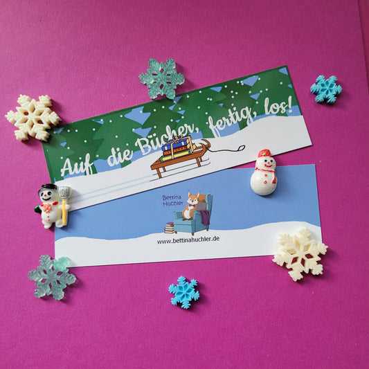 Standard-Lesezeichen "Auf die Bücher, fertig, los!"