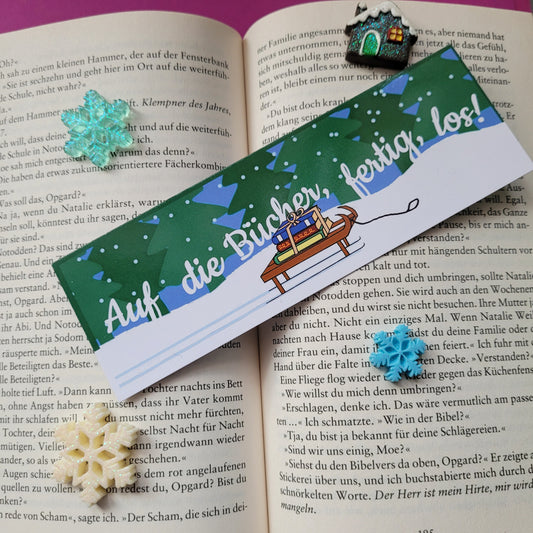 Standard-Lesezeichen "Auf die Bücher, fertig, los!"