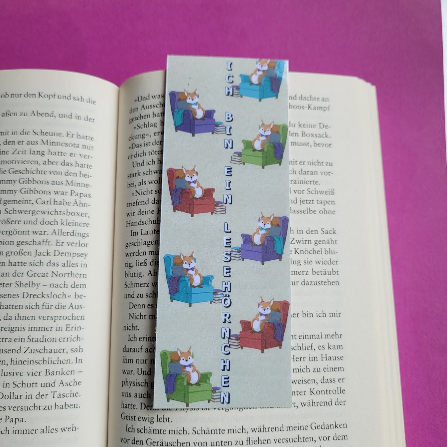 Standard-Lesezeichen "Ich bin ein Lesehörnchen"