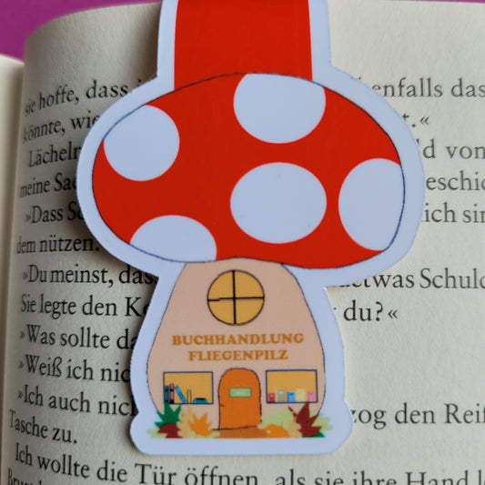Magnet-Lesezeichen "Buchhandlung Fliegenpilz"