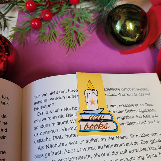 Magnet-Lesezeichen "cozy books"