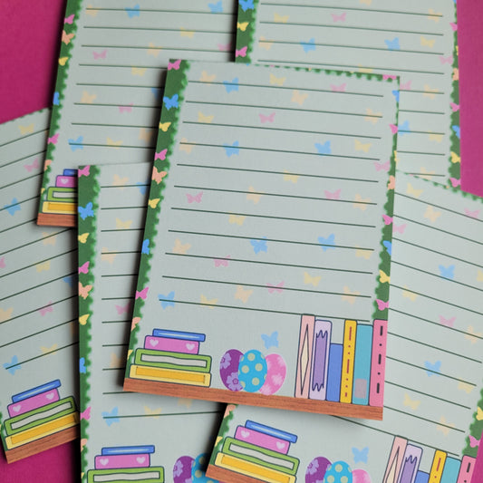 Notizblock "Osterbuchregal", A6, 25 Blatt