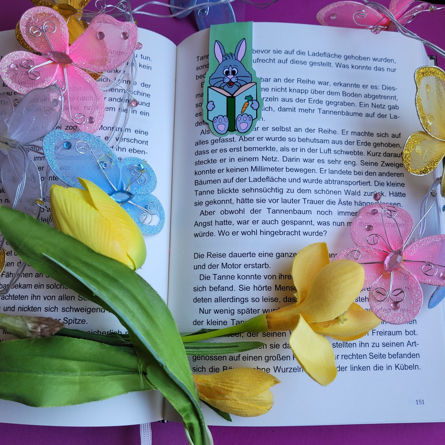 Magnet-Lesezeichen "Henry Hase"