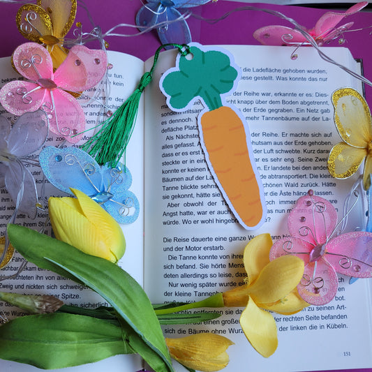 Form-Lesezeichen "Karotte"