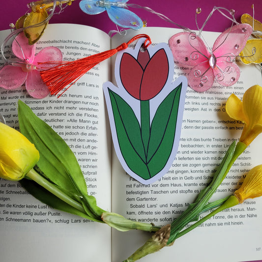 Form-Lesezeichen "Tulpe"