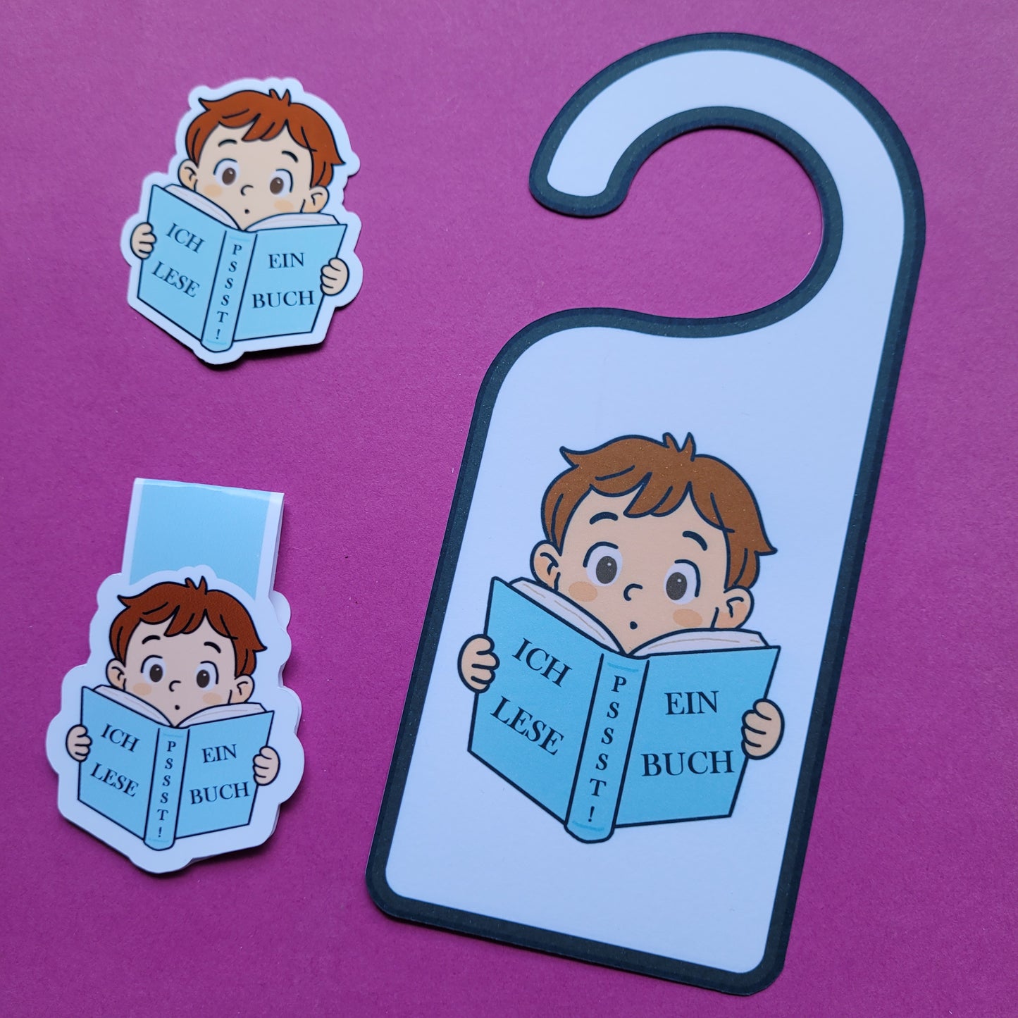 Set "Lesende Kinder"