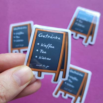 Sticker„warme Getränke"