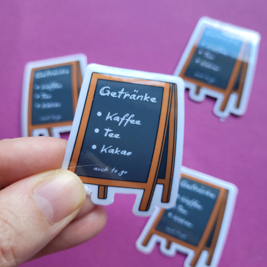 Sticker„warme Getränke"