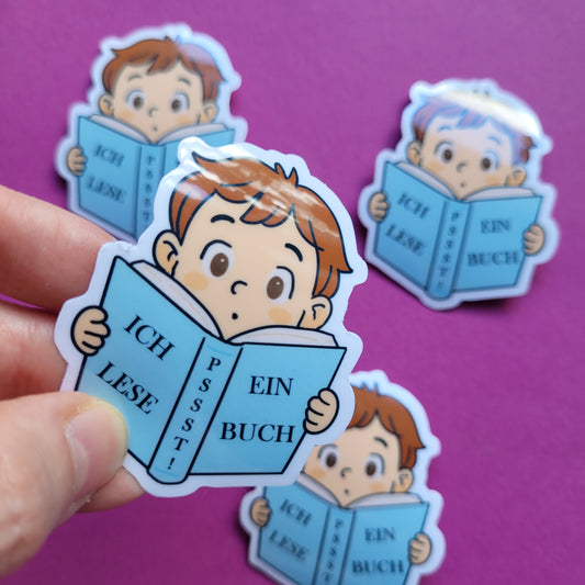 Sticker „Lesende Kinder"