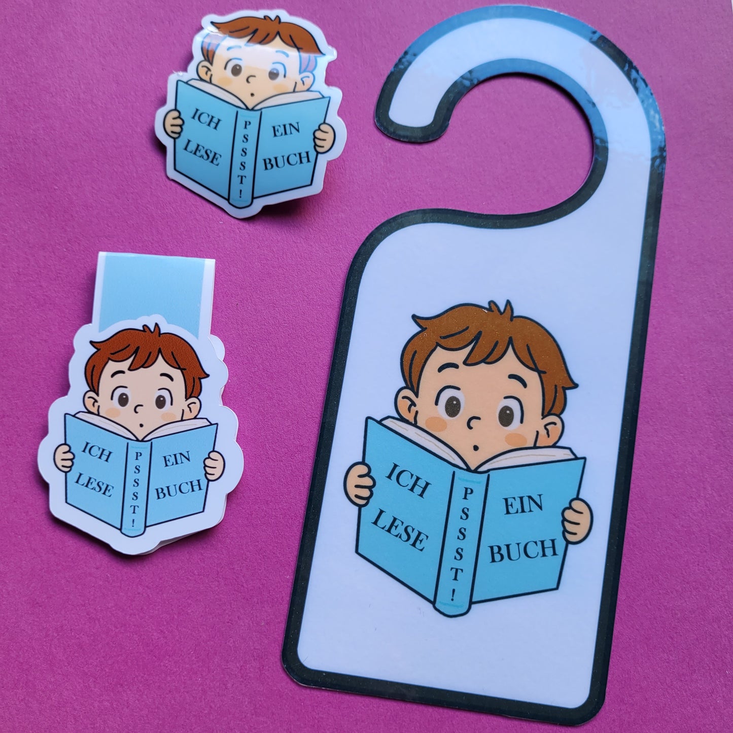 Set "Lesende Kinder"