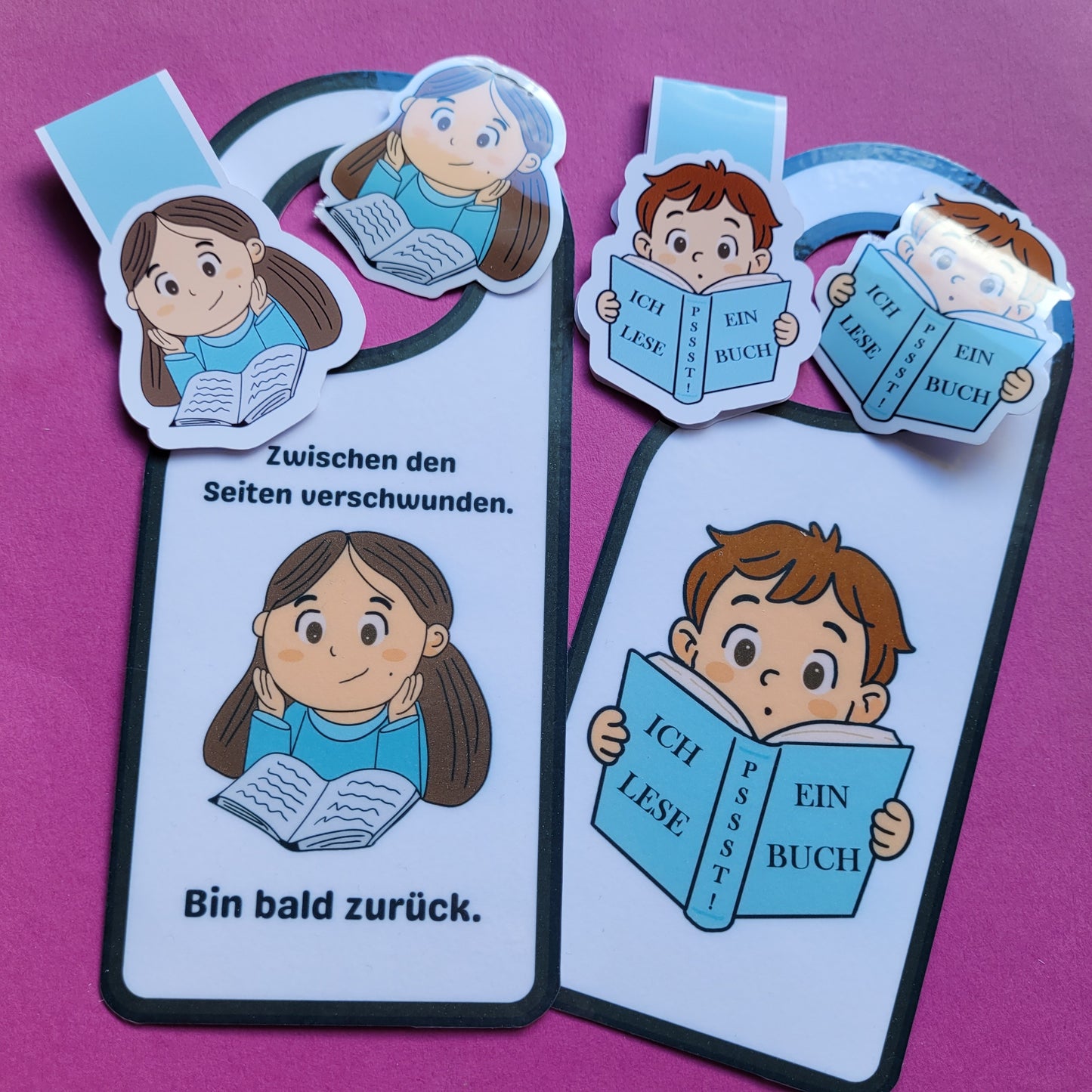 Set "Lesende Kinder"