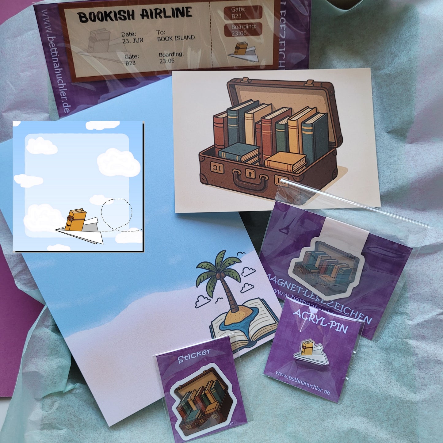 Lesehörnchenbox "Bücherurlaub"