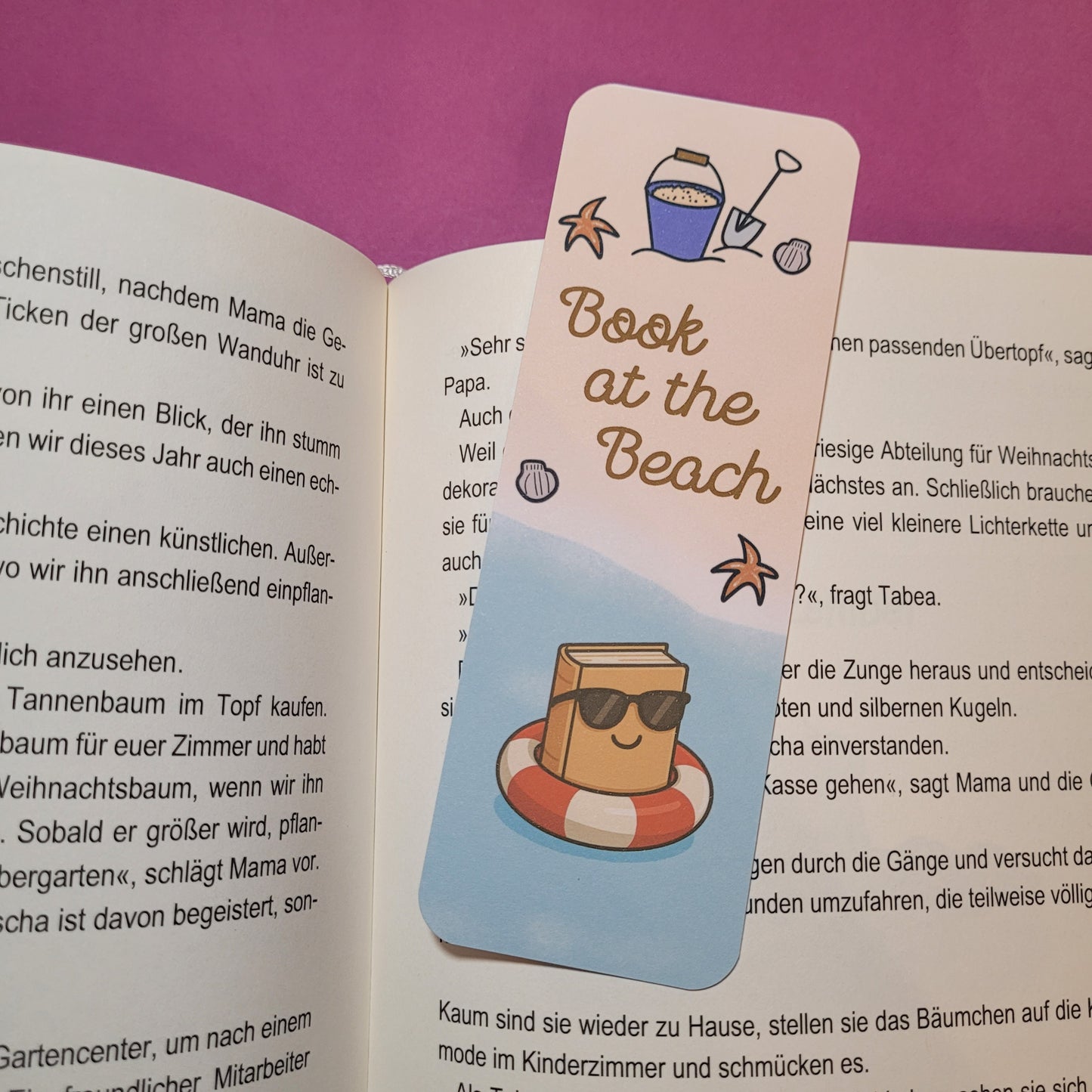 Standard-Lesezeichen "Book at the Beach"