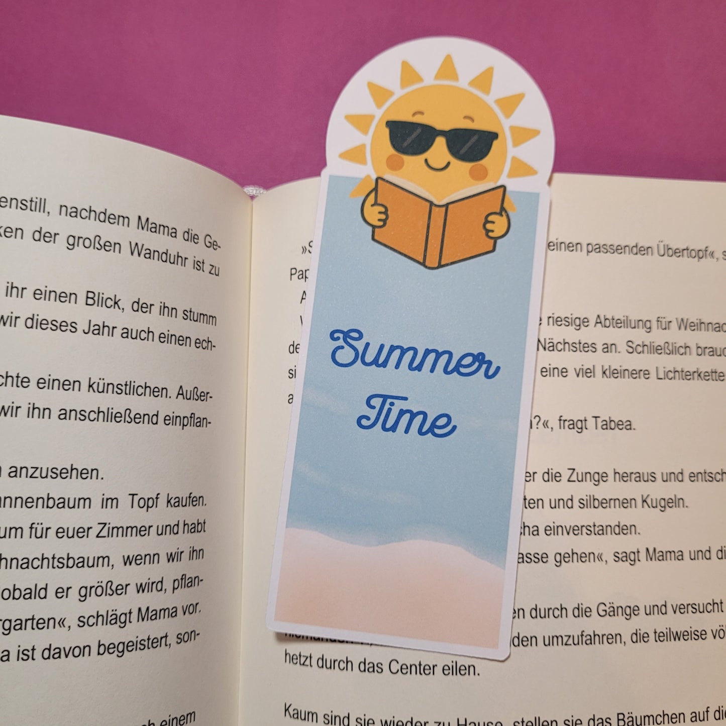 Form-Lesezeichen "Summer Time"