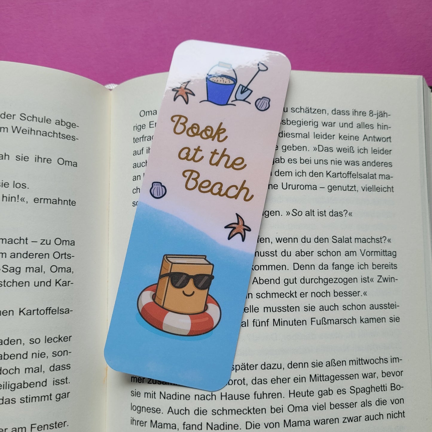 Standard-Lesezeichen "Book at the Beach"