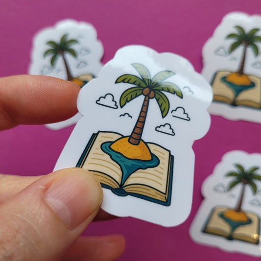 Sticker „Leseinsel"