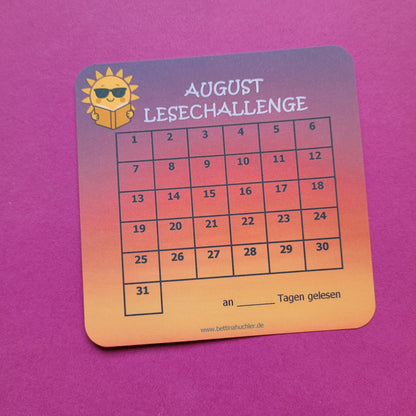 Lesetracker "August Lesechallenge"