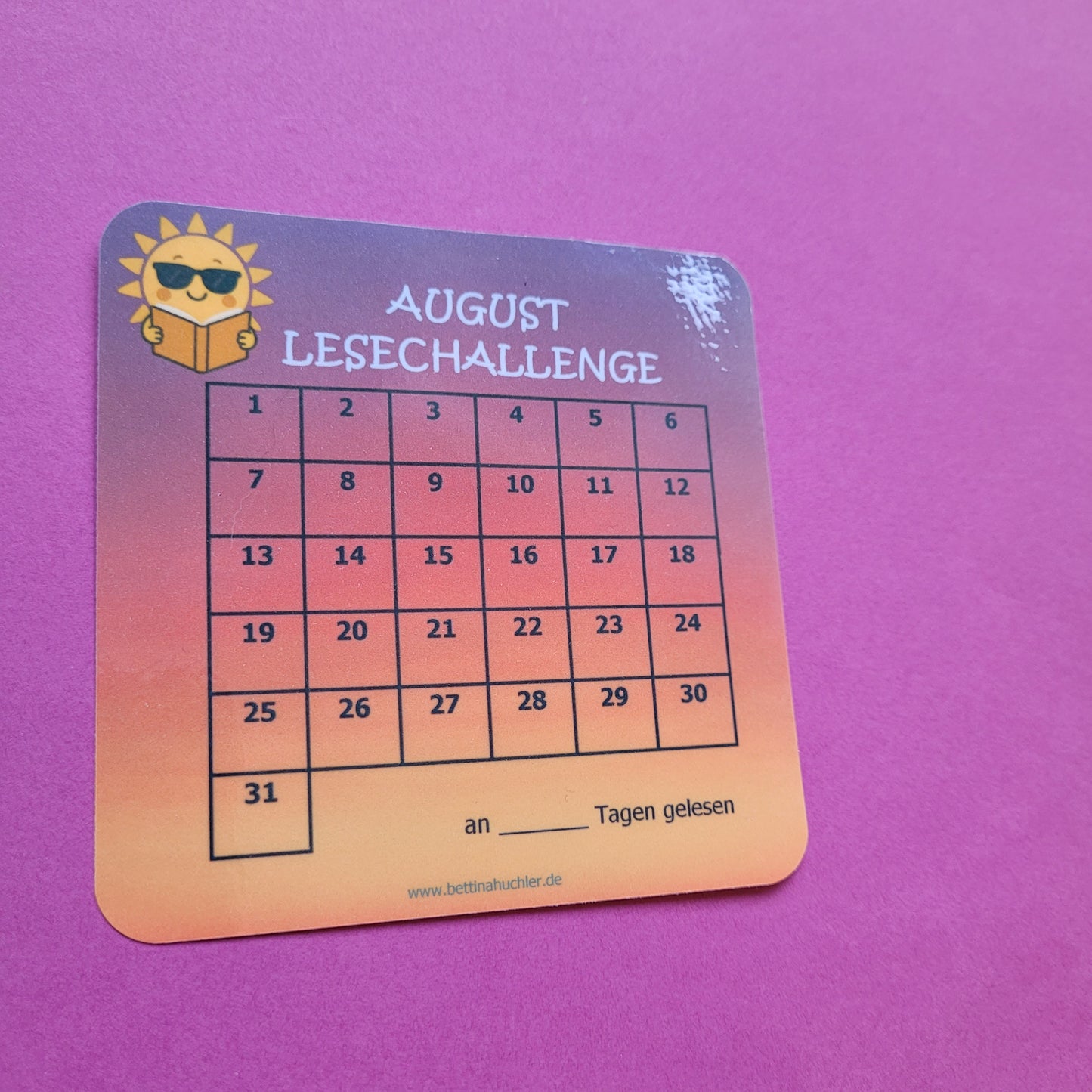 Lesetracker "August Lesechallenge"