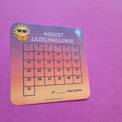 Lesetracker "August Lesechallenge"