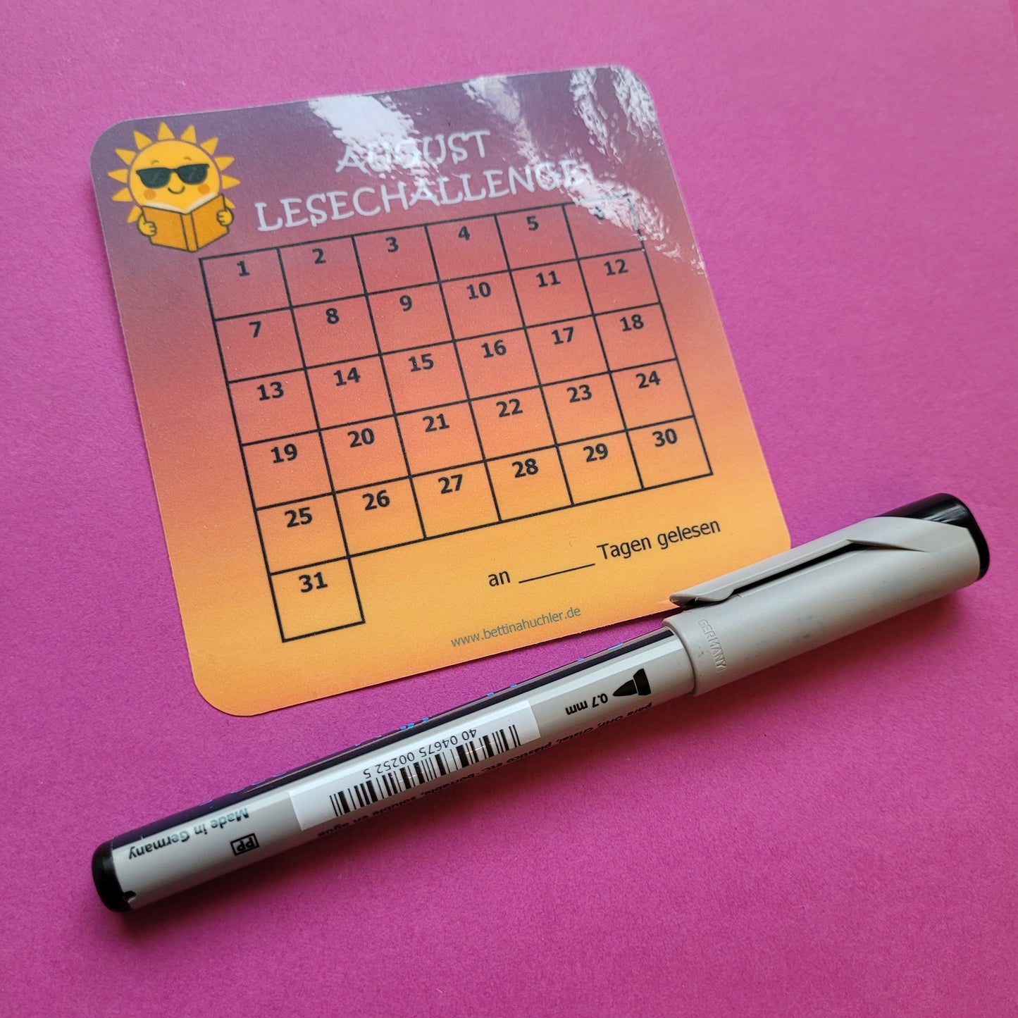 Lesetracker "August Lesechallenge"