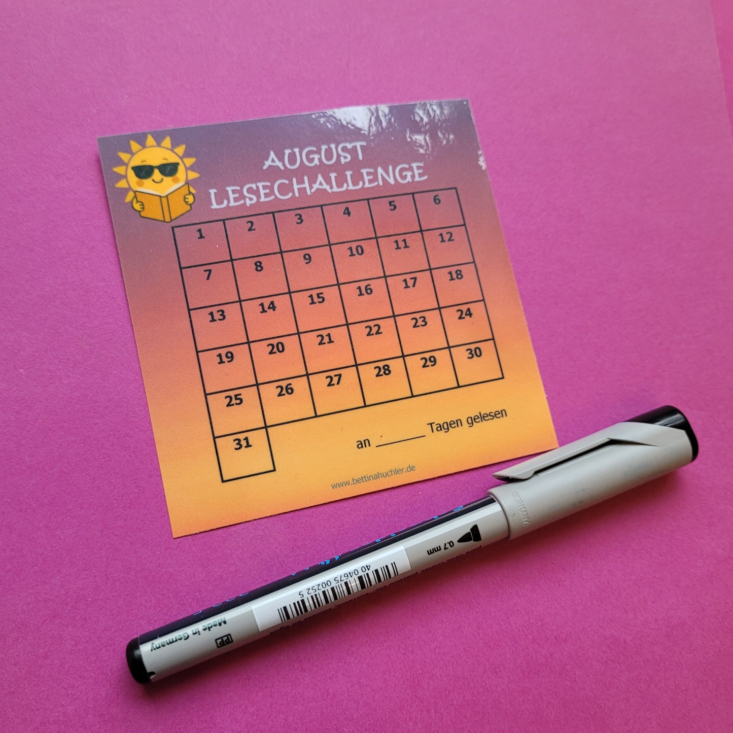 Lesetracker "August Lesechallenge"