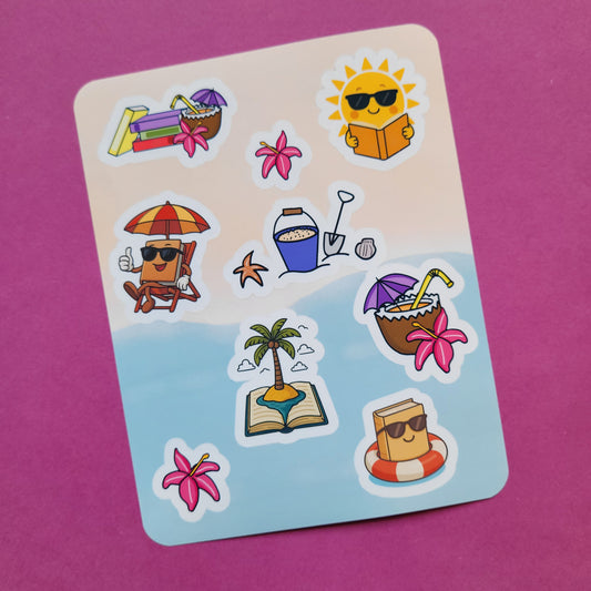 Stickerbogen "Büchersommer"