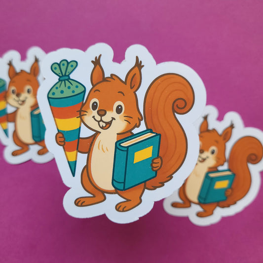 Sticker „Schulhörnchen"