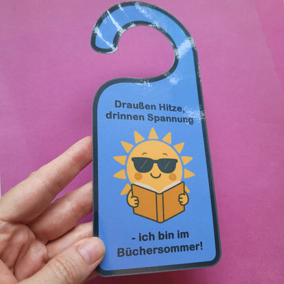 Türschild "Büchersommer"