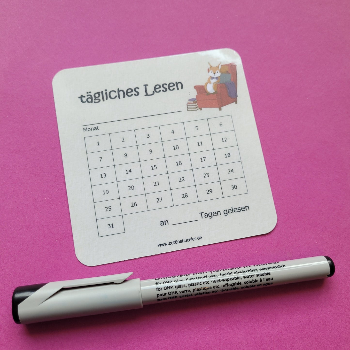 Lesetracker "Lesehörnchen"