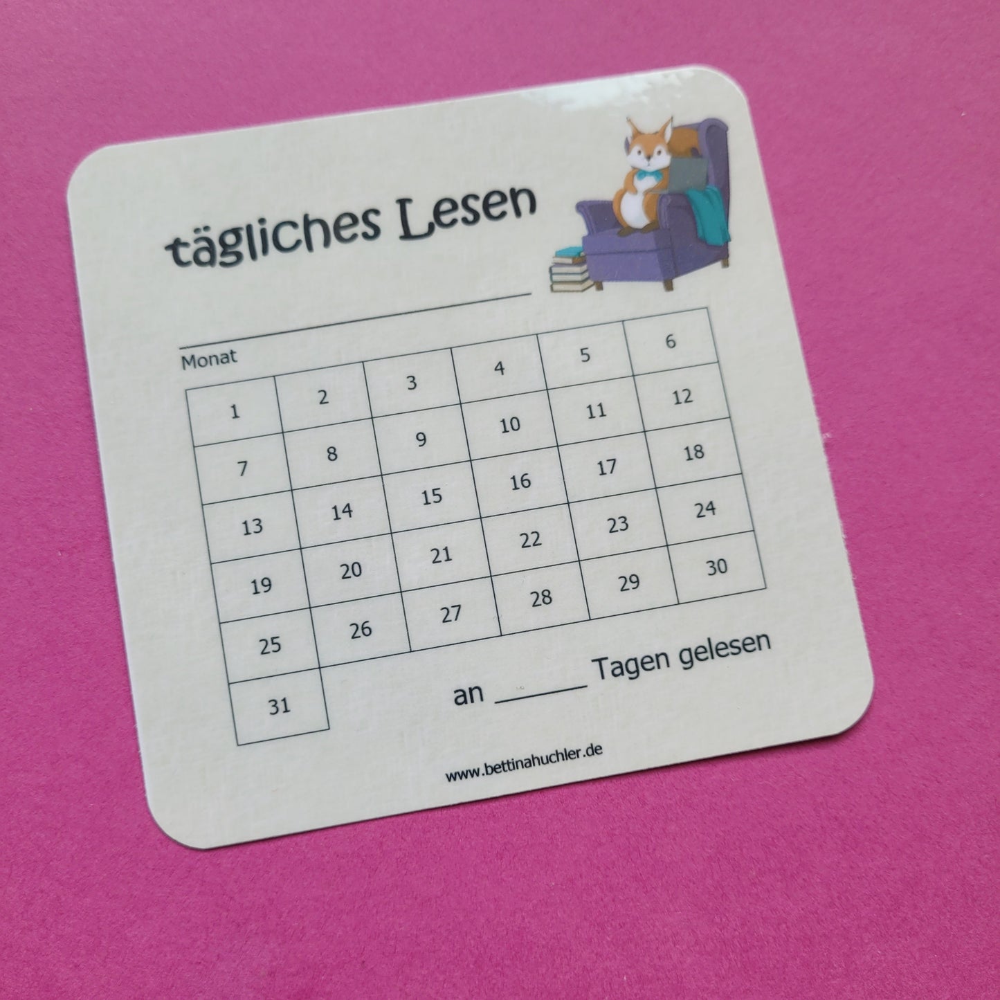 Lesetracker "Lesehörnchen"