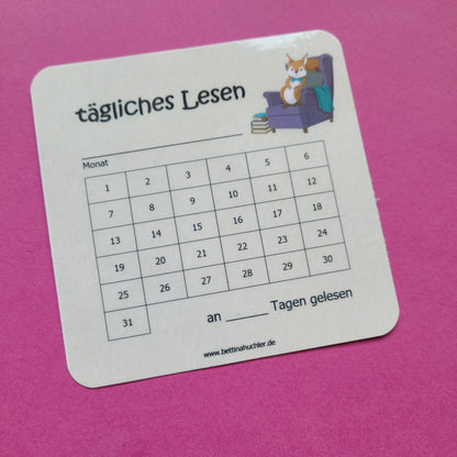 Lesetracker "Lesehörnchen"