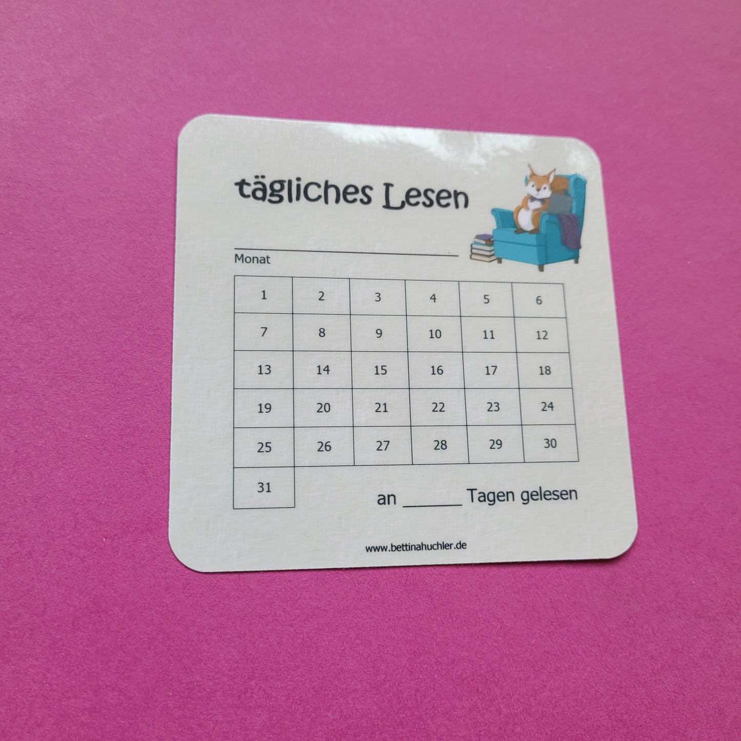 Lesetracker "Lesehörnchen"