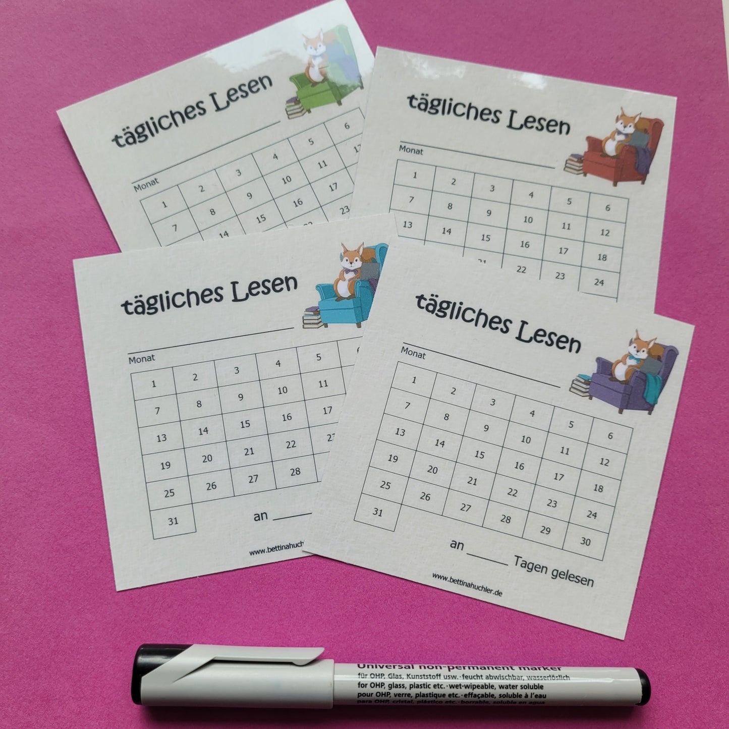 Lesetracker "Lesehörnchen"