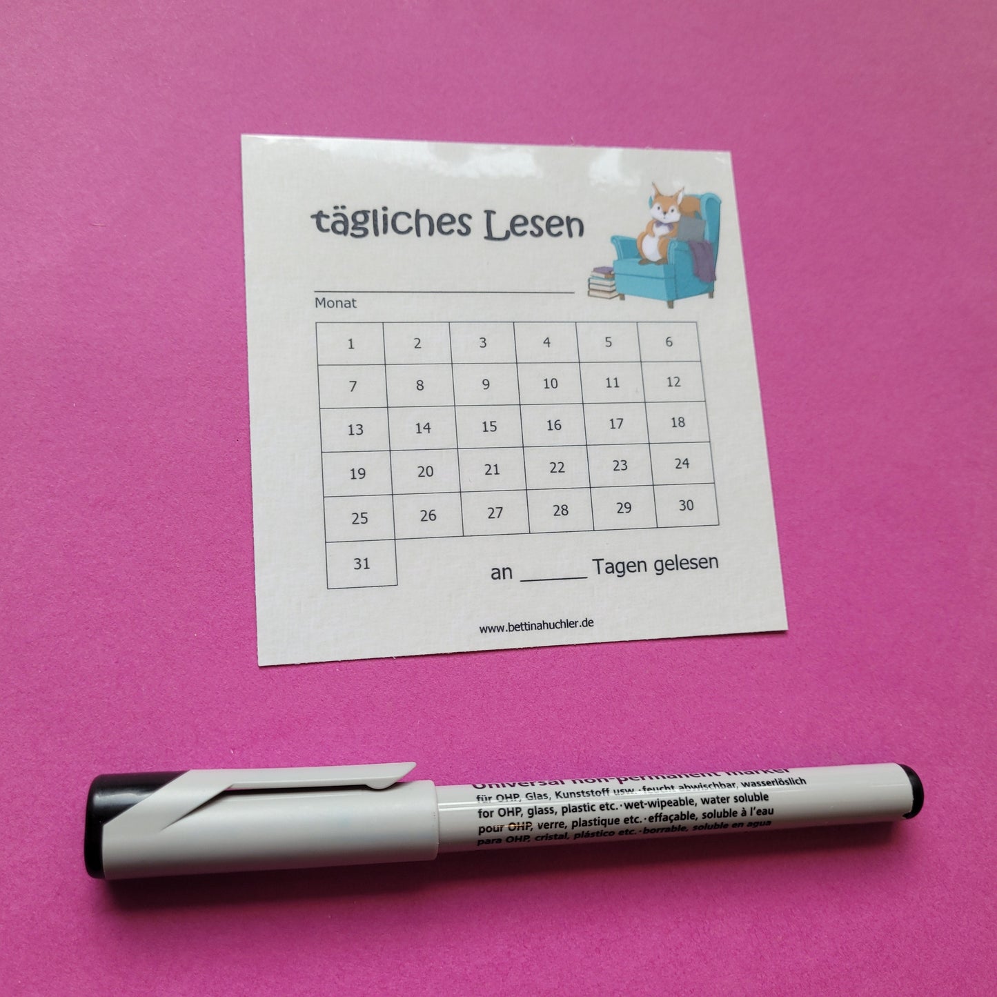 Lesetracker "Lesehörnchen"